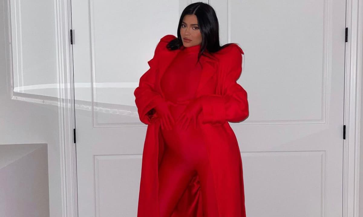 Kylie Jenner wears maternity version of Kim Kardashian's Balenciaga bodysuit