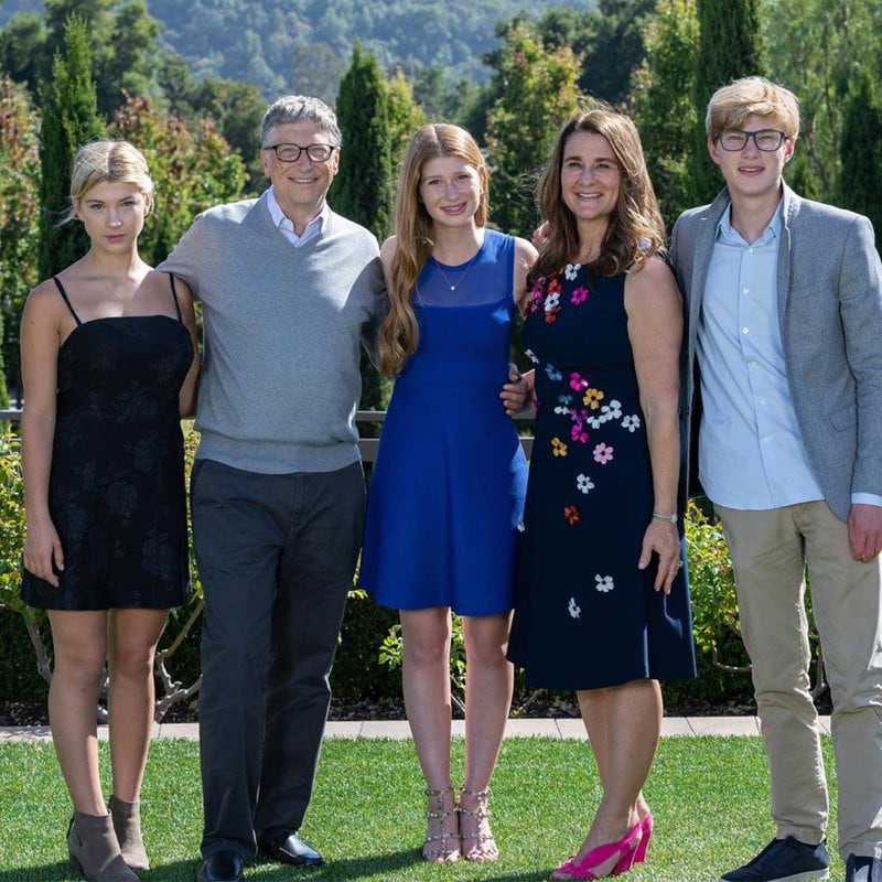 Melinda Gates avec sa famille