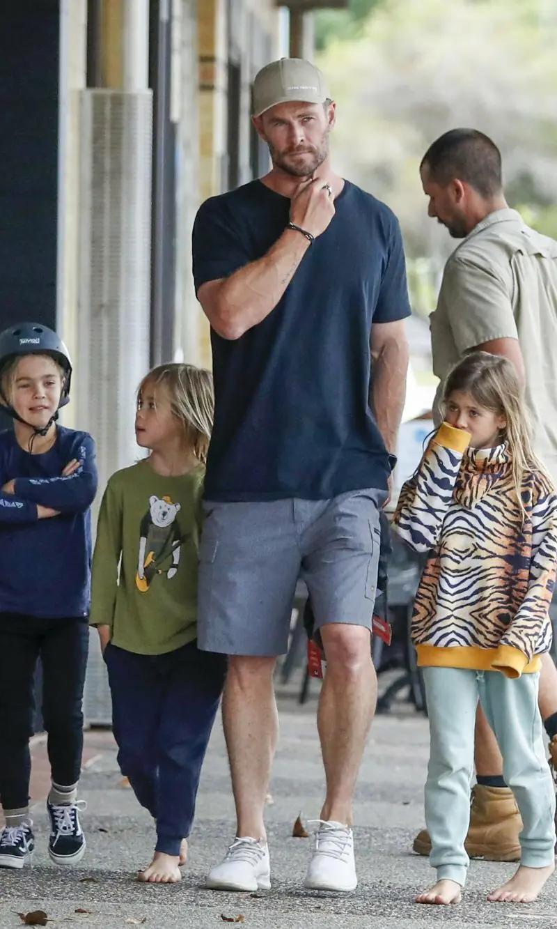 Chris Hemsworth et les enfants