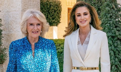 Queen Rania reunites with Prince Charles and Camilla