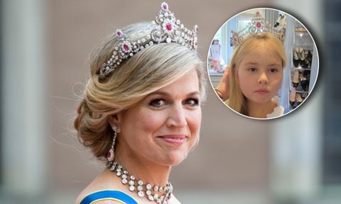 Queen Maxima’s daughter loves tiaras: See a photo of her as a little girl wearing one
