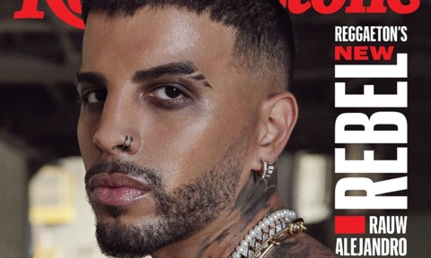 Rauw Alejandro on the cover of 'Rolling Stone’