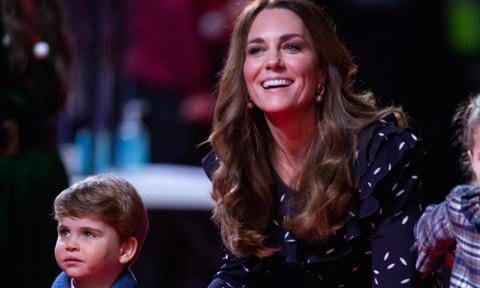 Kate Middleton and Prince Louis rugby
