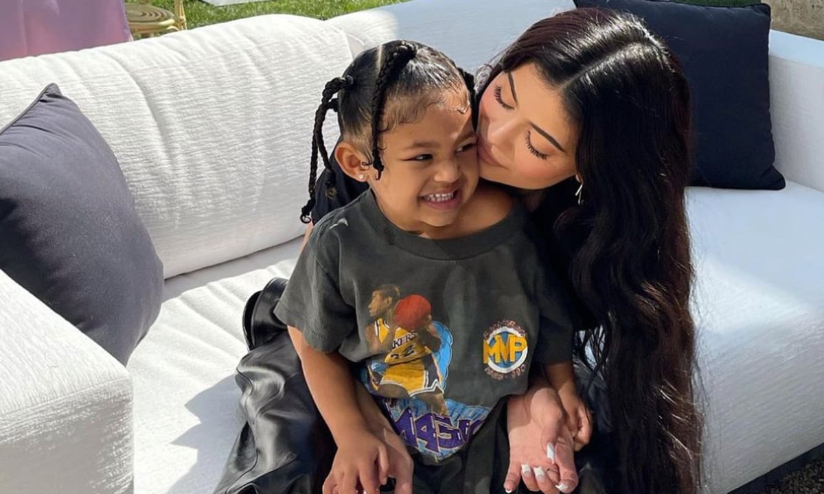 See the sweet moment Stormi crashes Kylie Jenner’s first IG video as a mother of two