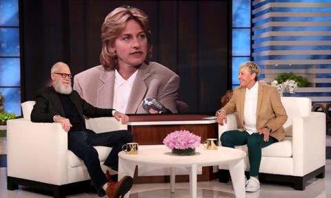 Ellen DeGeneres and David Letterman