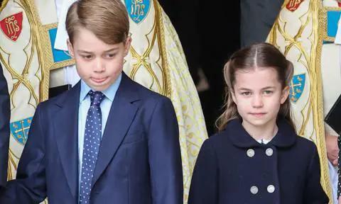 Prince George and Princess Charlotte attend memorial service for great-grandfather Prince Philip