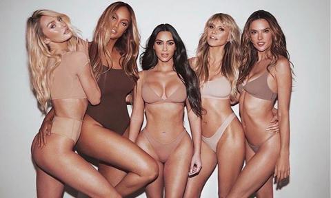 Kim Kardashian enlists iconic models for latest SKIMS photoshoot