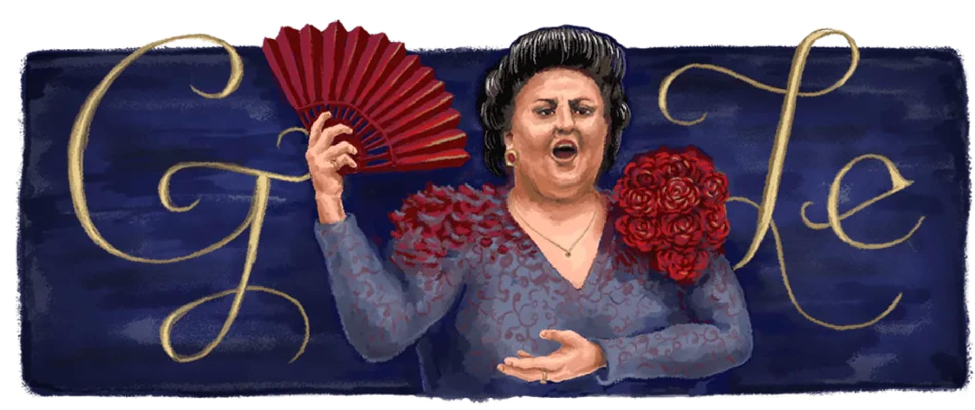 Google Doodle honra el 89 cumpleaños de Montserrat Kabale