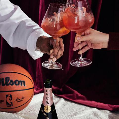 Moët & Chandon is the official champagne of the NBA, partnered with 6 NBA teams to craft a special signature cocktail collection