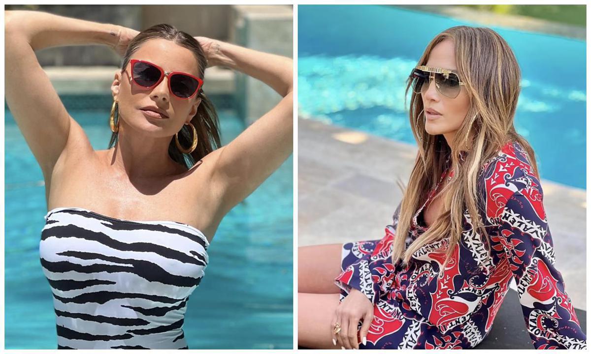 Sofía Vergara welcomes summer dipping in her pool, while Jennifer Lopez rocks patriotic colors during Memorial Day
