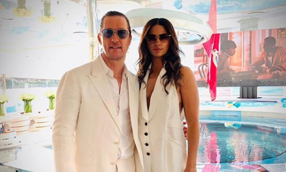 Matthew McConaughey, Camila Alves in Miami for Super Bowl 2020