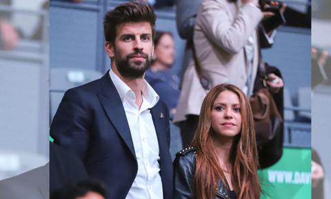 Shakira and Gerard Piqué attend the Davis Cup final