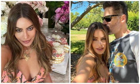 Sofía Vergara celebrates her 50th birthday surrounded by her family and the love of her life