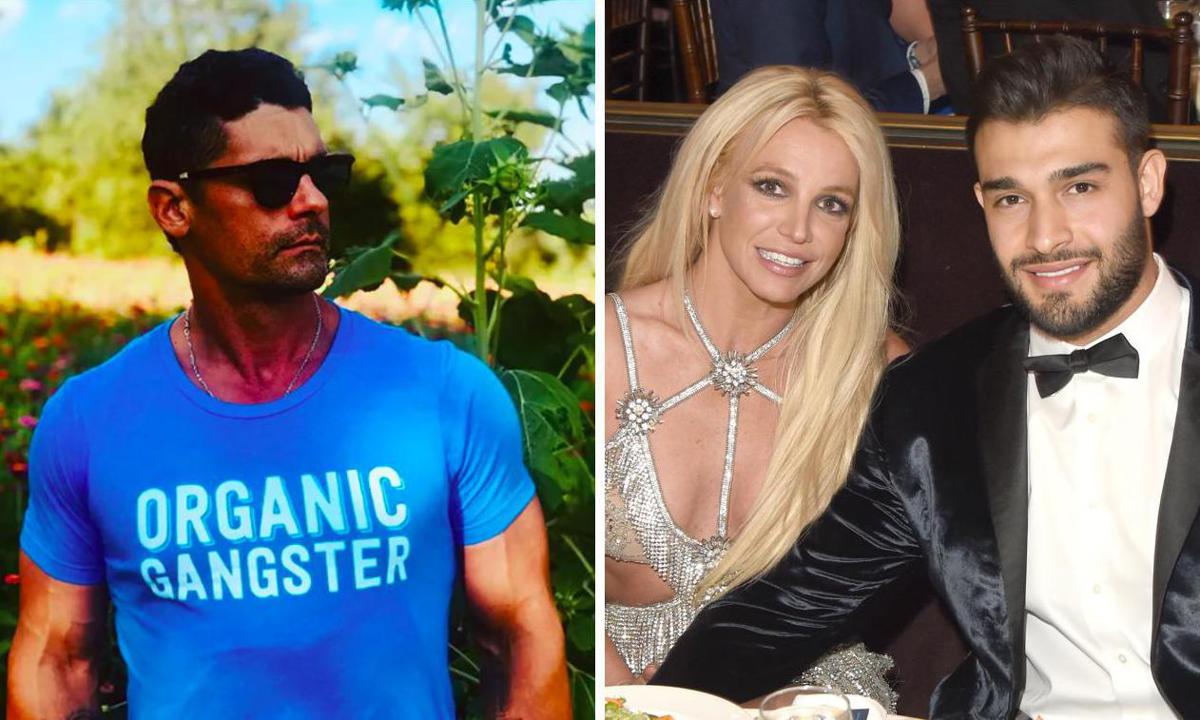 Britney Spears, Sam Asghari y Donatella Versace