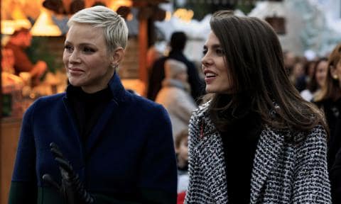 Charlotte Casiraghi steps out for festive engagement with aunt Princess Charlene
