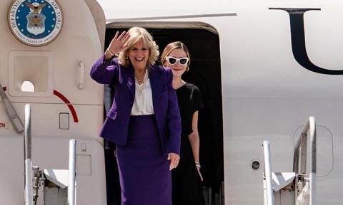 First Lady Dr. Jill Biden travels to Africa with granddaughter Naomi