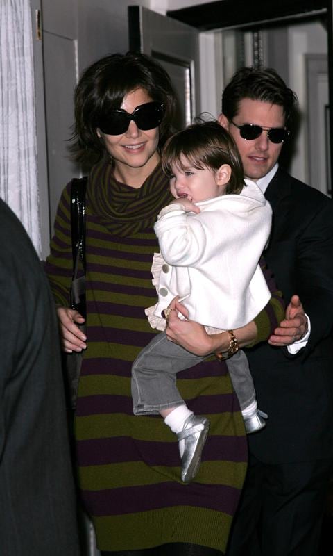 Tom Cruise, Katie Holmes and Suri Cruise Sighting in New York City - October 19, 2007