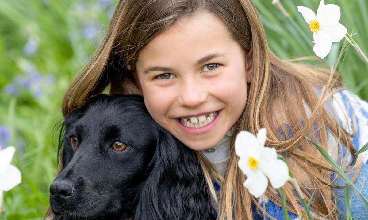 Second photo of Princess Charlotte—featuring furry family member—released on 8th birthday!