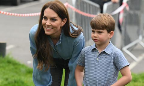 The Princess of Wales and son Prince Louis