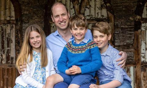 Prince William stars in sweet new photos with his 3 kids