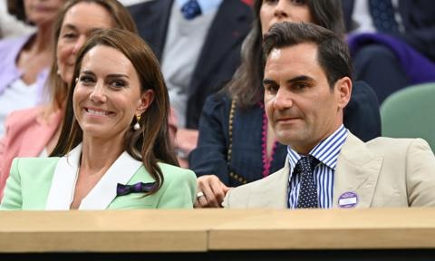 La princesa de Gales y Roger Federer