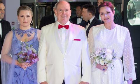 Grace Kelly’s granddaughter sparkles at ball with Princess Charlene
