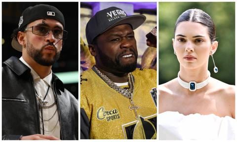 Bad Bunny and Kendall Jenner’s surprise concert attendance leaves 50 Cent upset