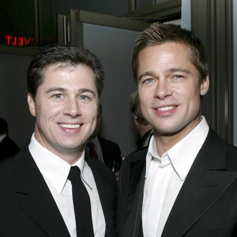 Brad Pitt and brother Doug Pitt 2004