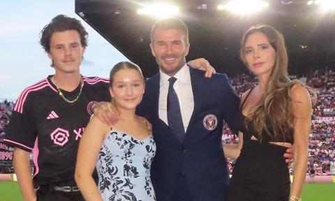 David, Victoria, Cruz y Harper Beckham