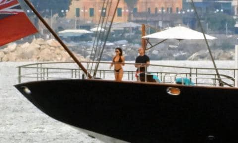 Celebrity Sightings In Portofino - June 12, 2023