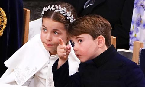 Princess Charlotte and Prince Louis visit set of TV show