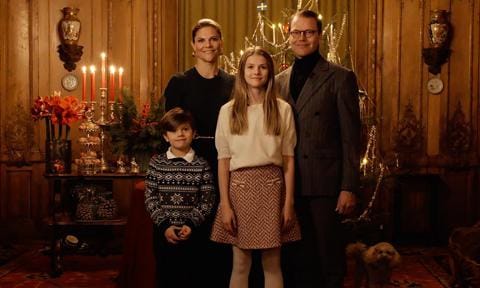 Princess Estelle and Prince Oscar Star in festive video with mom and dad