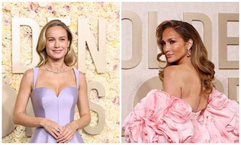 Brie Larson breaks down in tears after meeting Jennifer Lopez at the Golden Globes