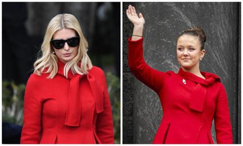 The Carolina Herrera’s red coat Isabella of Denmark and Ivanka Trump swear by