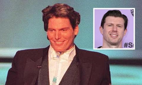 Christopher Reeve appears on stage at the 68th Annual Academy Awards