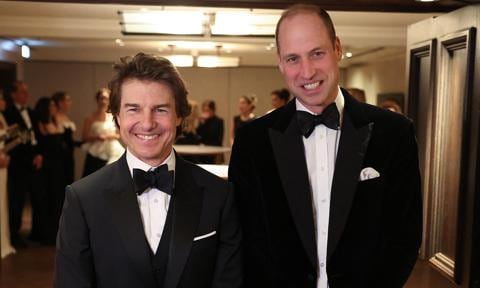 Tom Cruise reunites with Prince William in London
