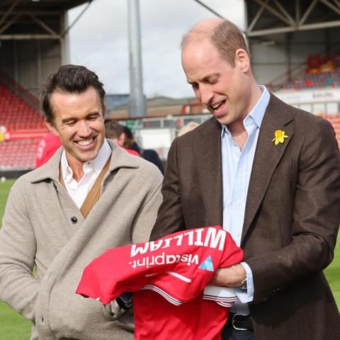 Prince William takes a shot with a Hollywood star: All the best photos from his visit to Wales
