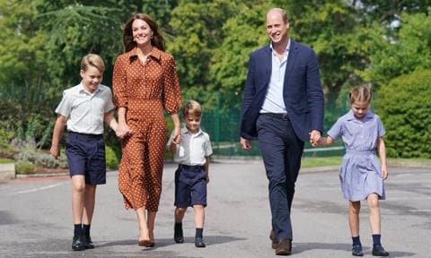 Príncipe George, Kate Middleton, príncipe Louis, príncipe William, princesa Charlotte