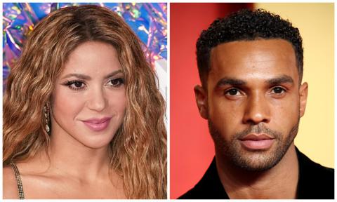 Shakira gets affectionate with Lucien Laviscount in the new song ‘Punteria’