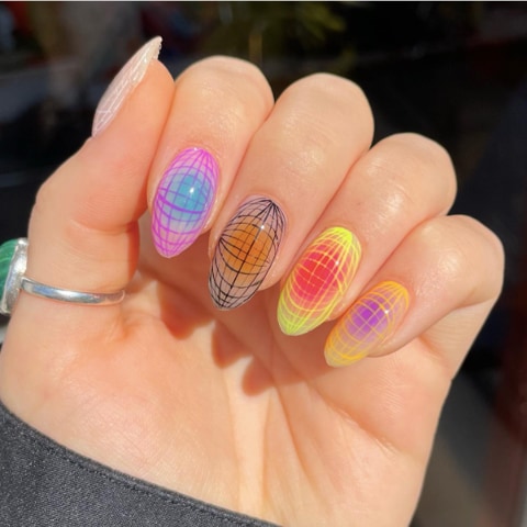 jelly nails con diseño