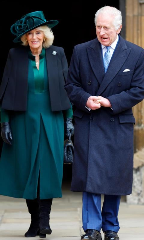 Los reyes Carlos y Camilla presiden la misa de Pascua