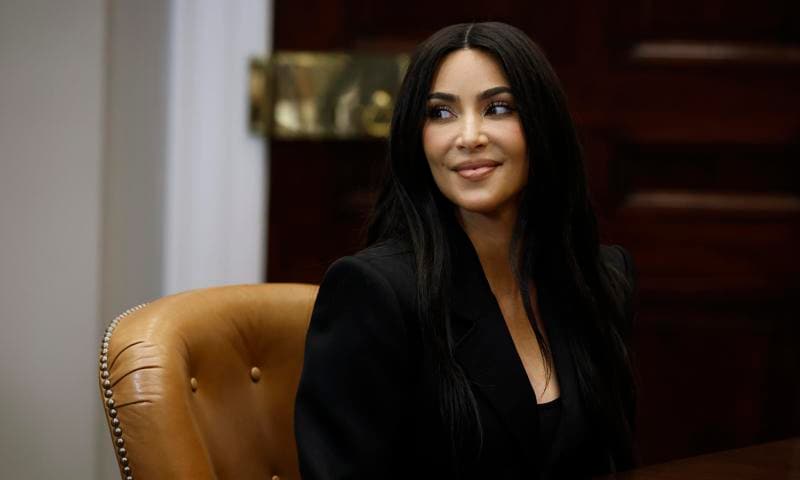 Kim Kardashian joins Vice President Kamala Harris at White House roundtable