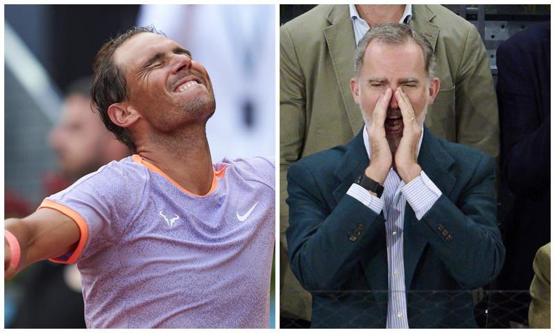 Rafael Nadal celebrates win at Madrid Open with support from the King of Spain