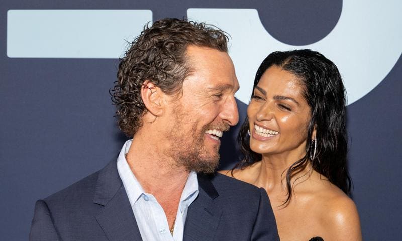 WATCH: Matthew McConaughey and Camila Alves play pantless pickleball and make you a drink