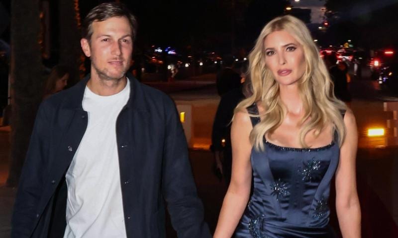 Ivanka Trump wears a little blue dress for date night with Jared Kushner